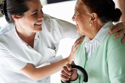 image of nurse and patient