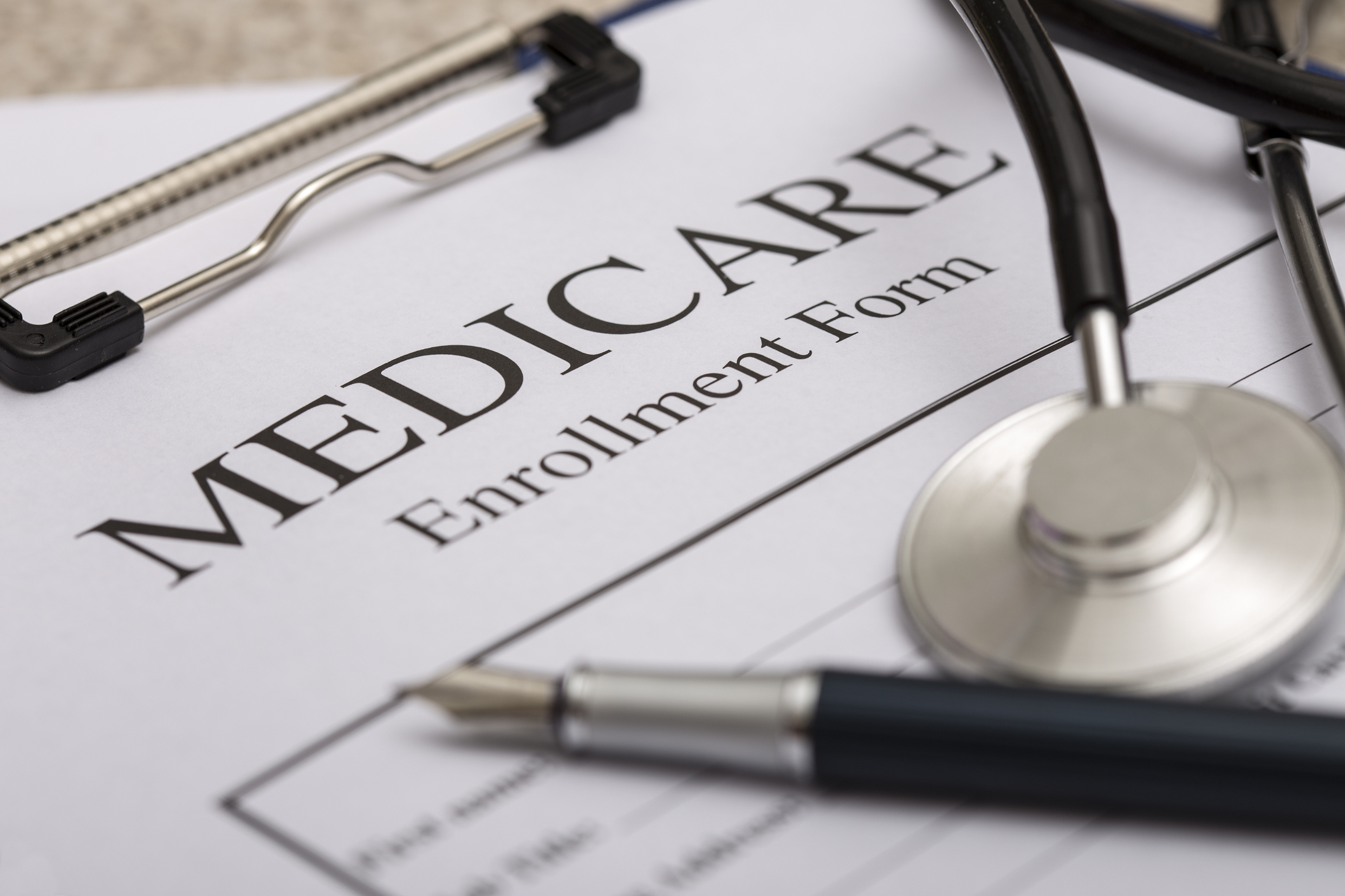 image of medicare application