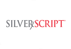 silver script logo